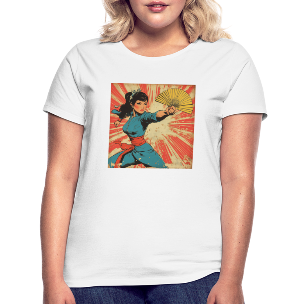 Solfjädern, T-shirt dam - vit