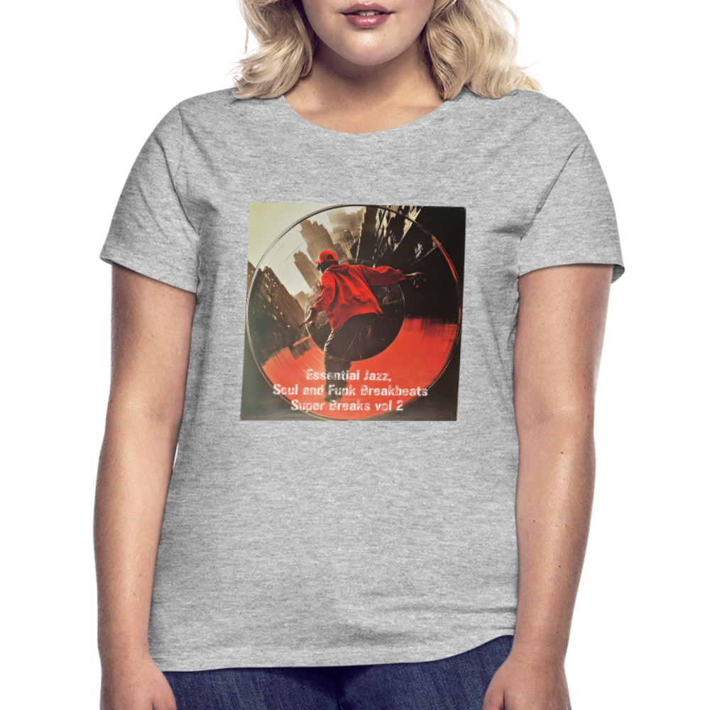 Super Breaks vol 2, T-shirt dam - gråmelerad