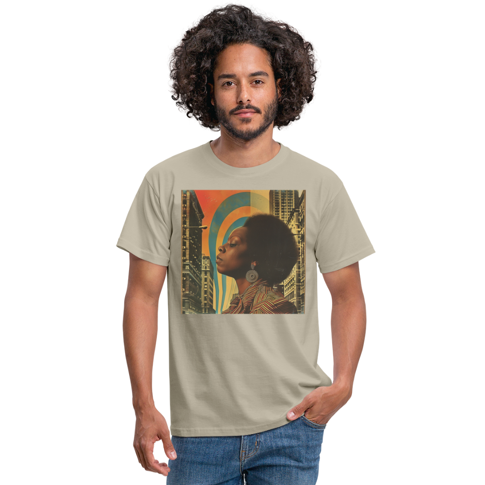 Jazz in the Moonlight, T-shirt herr - sandbeige
