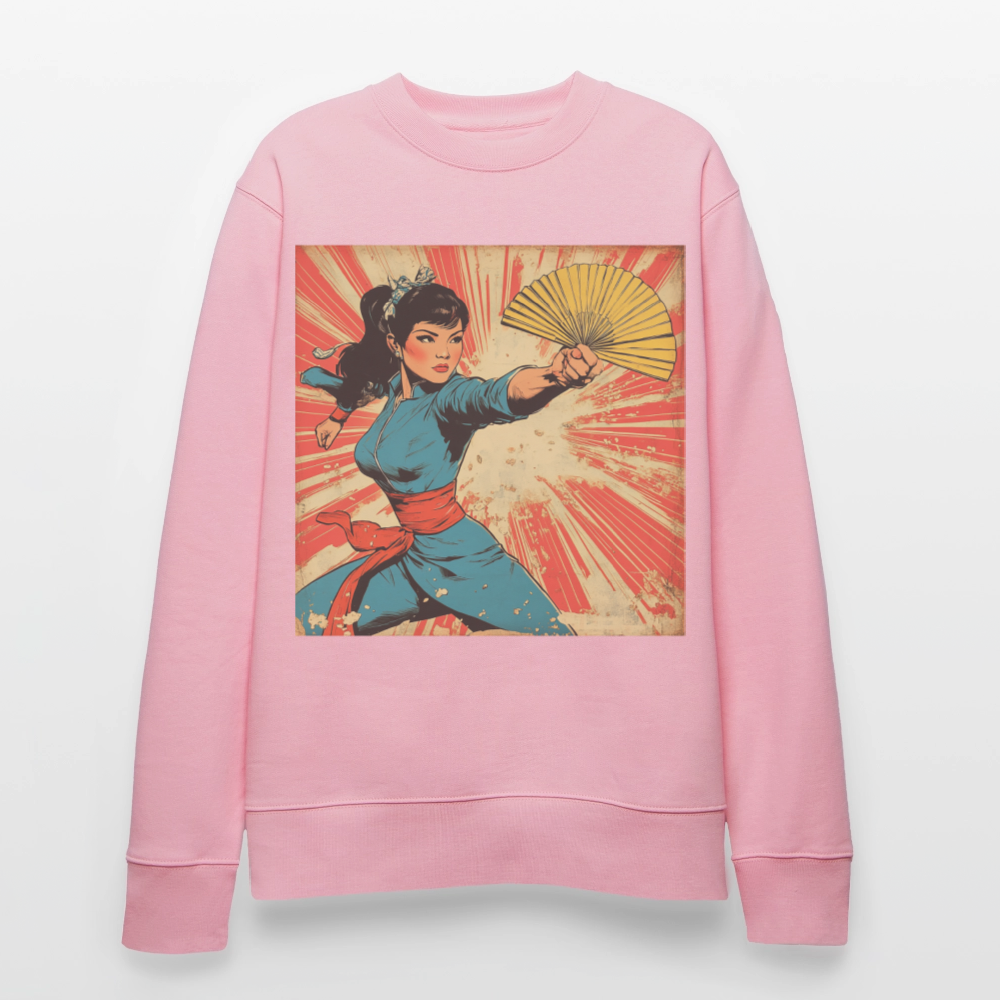 Solfjädern, Ekologisk sweatshirt CHANGER unisex från Stanley/Stella - ljusrosa