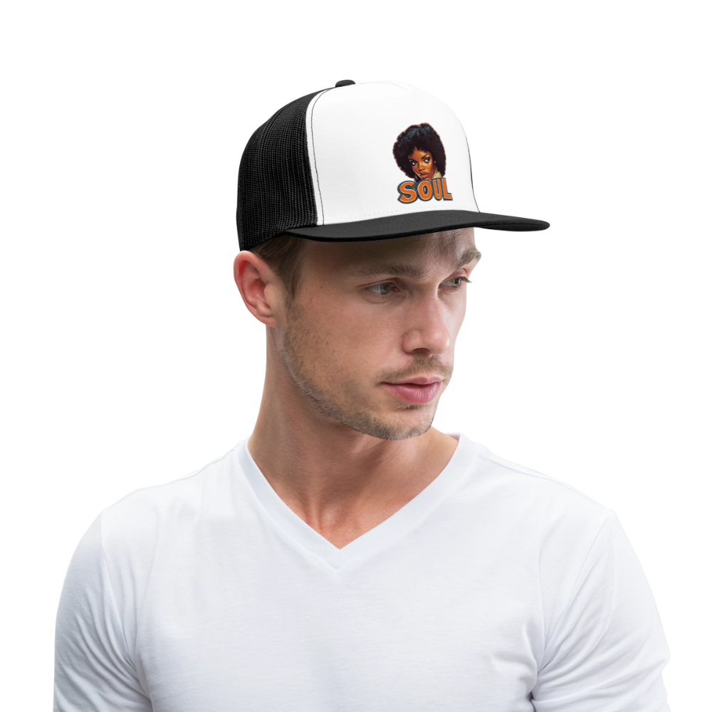 Soulful Vibes, Trucker Cap - vit/svart