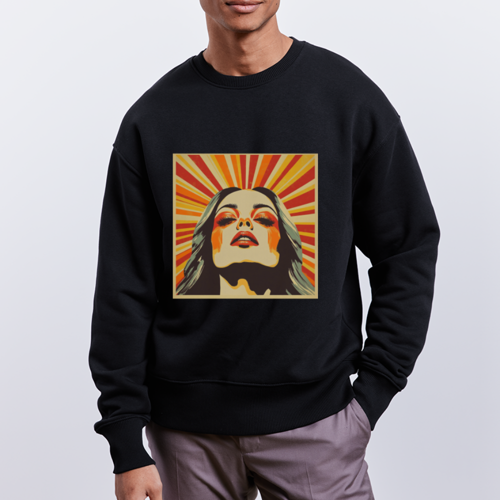 Sun Girl, Ekologisk oversizetröja RADDER unisex från Stanley/Stella - svart