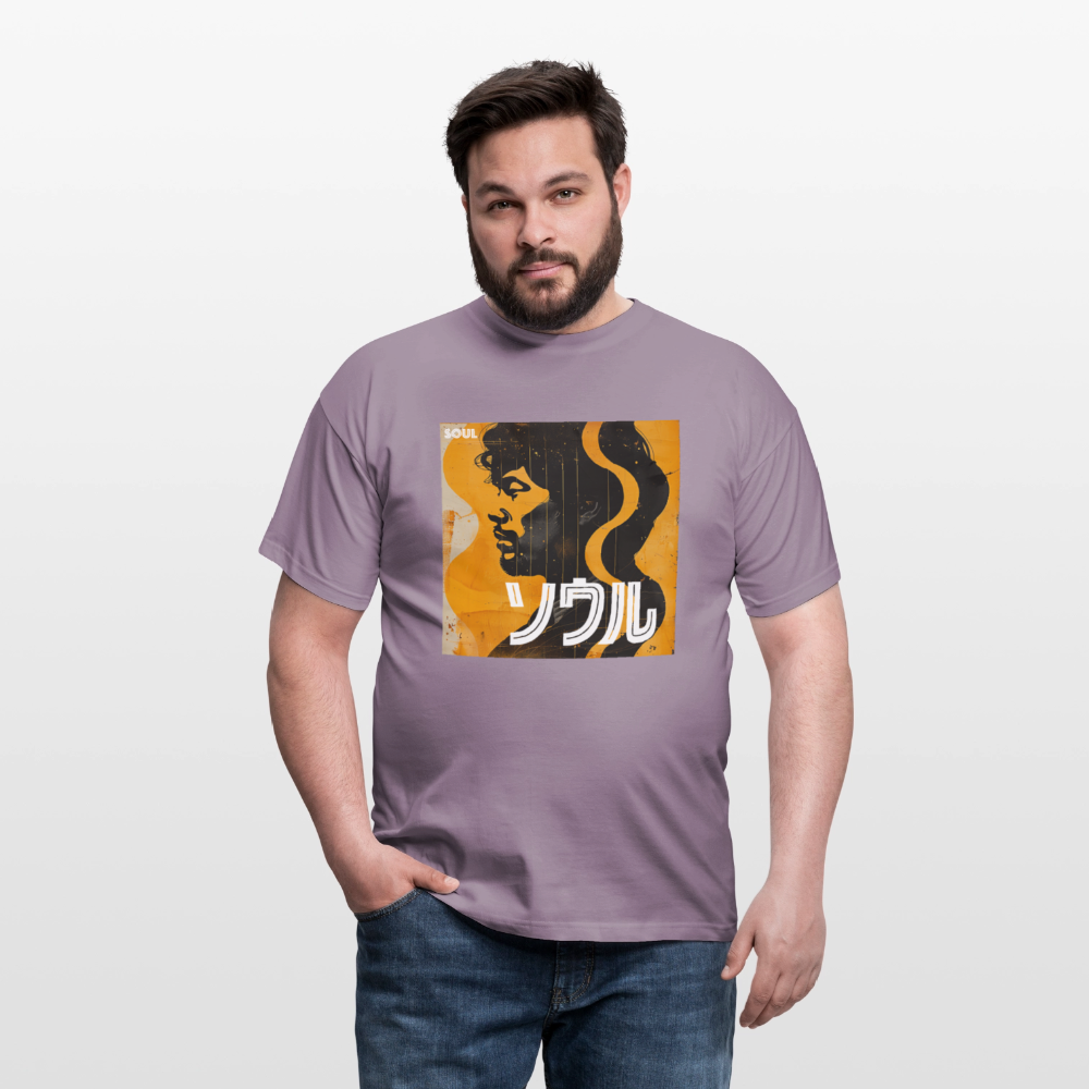Nippon Grooves, T-shirt unisex - lilagrå