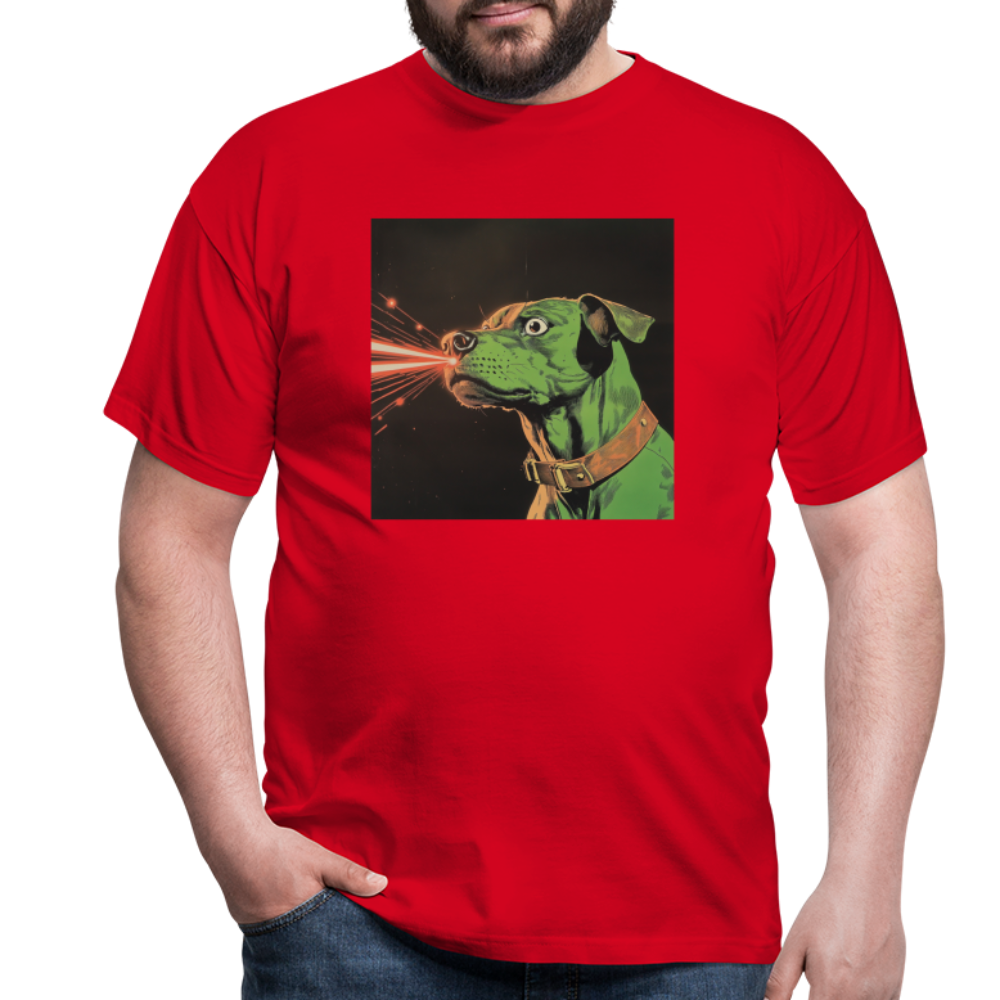 Strålhunden, T-shirt herr - röd