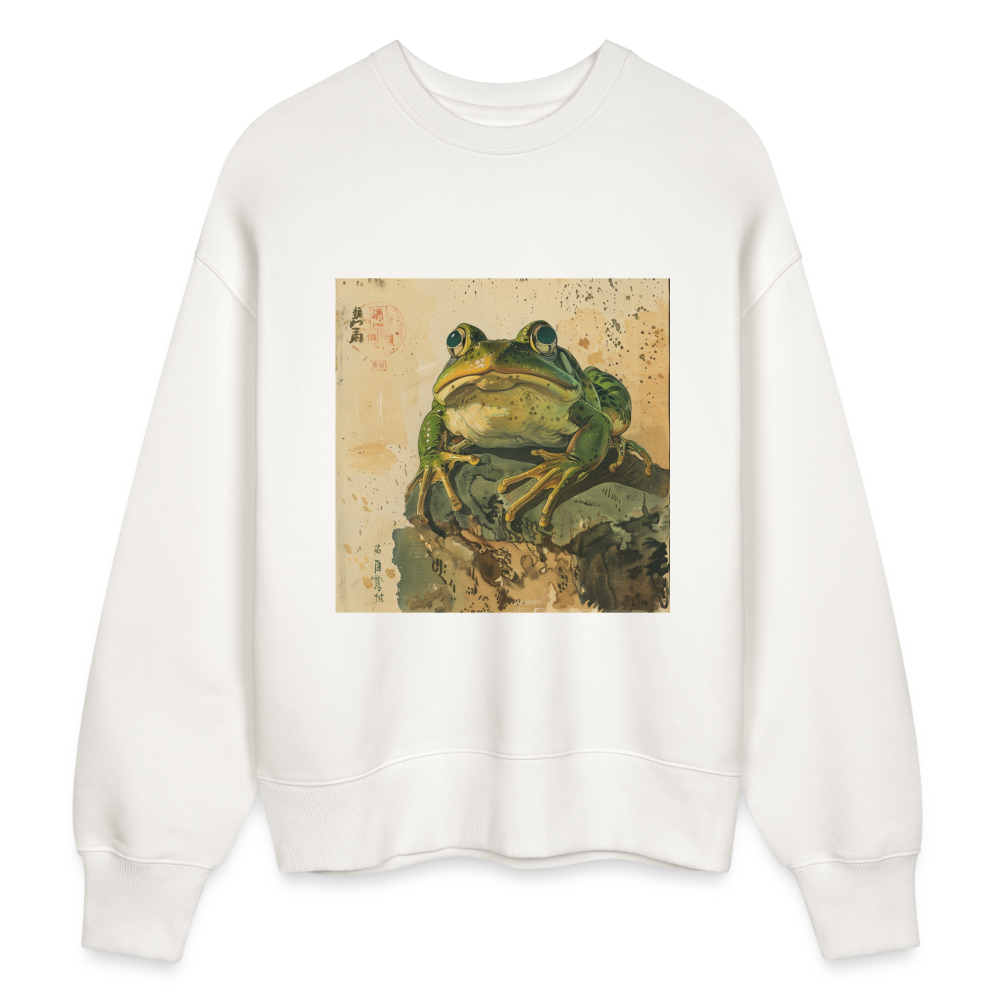 Grodan i Skymningen, Ekologisk oversizetröja RADDER unisex från Stanley/Stella - OFF WHITE