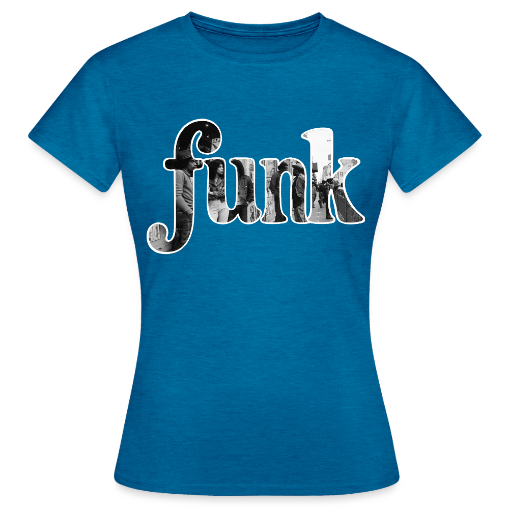Funk Vibes, T-shirt dam - antikblå safirljung