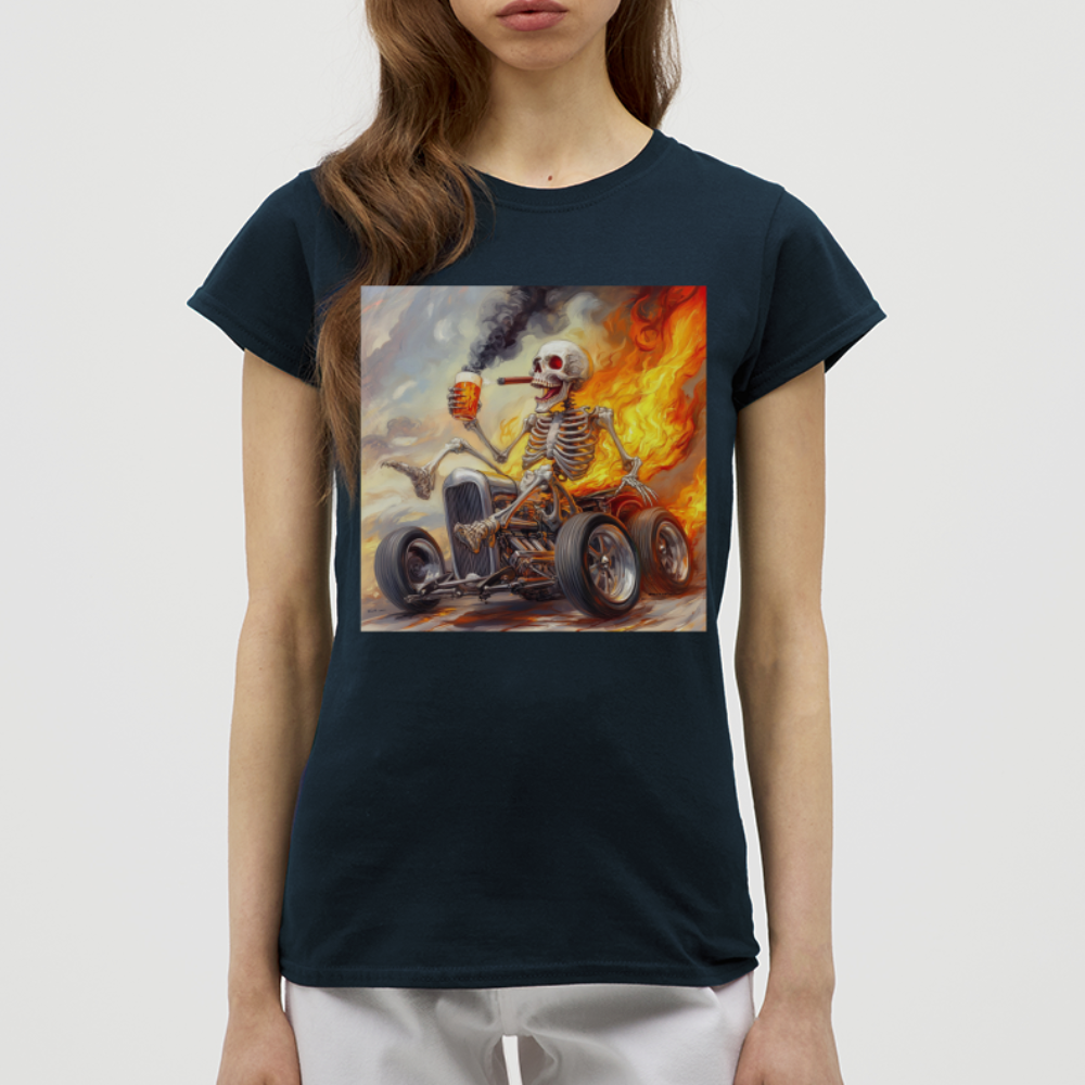 Knekta Krash, T-shirt dam - marinblå