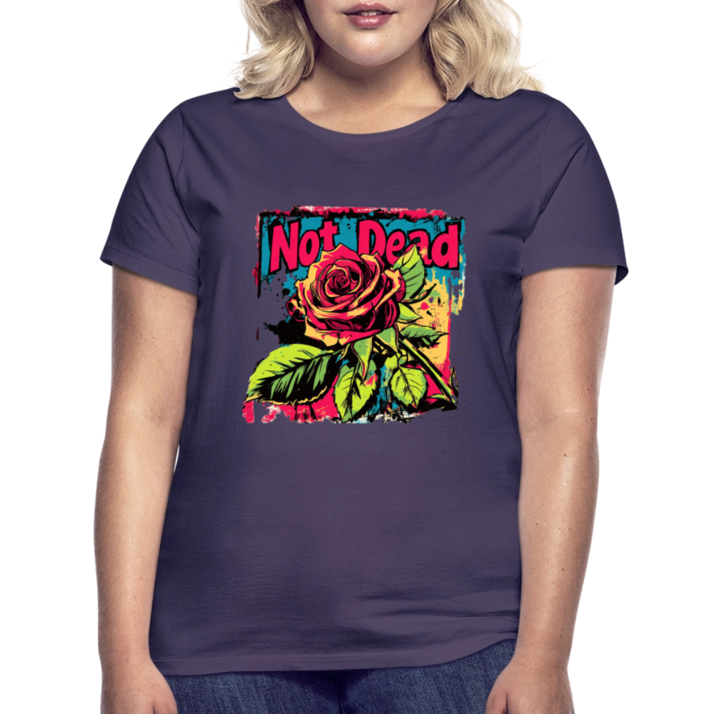 Den Eviga Rosen, T-shirt dam - mörklila
