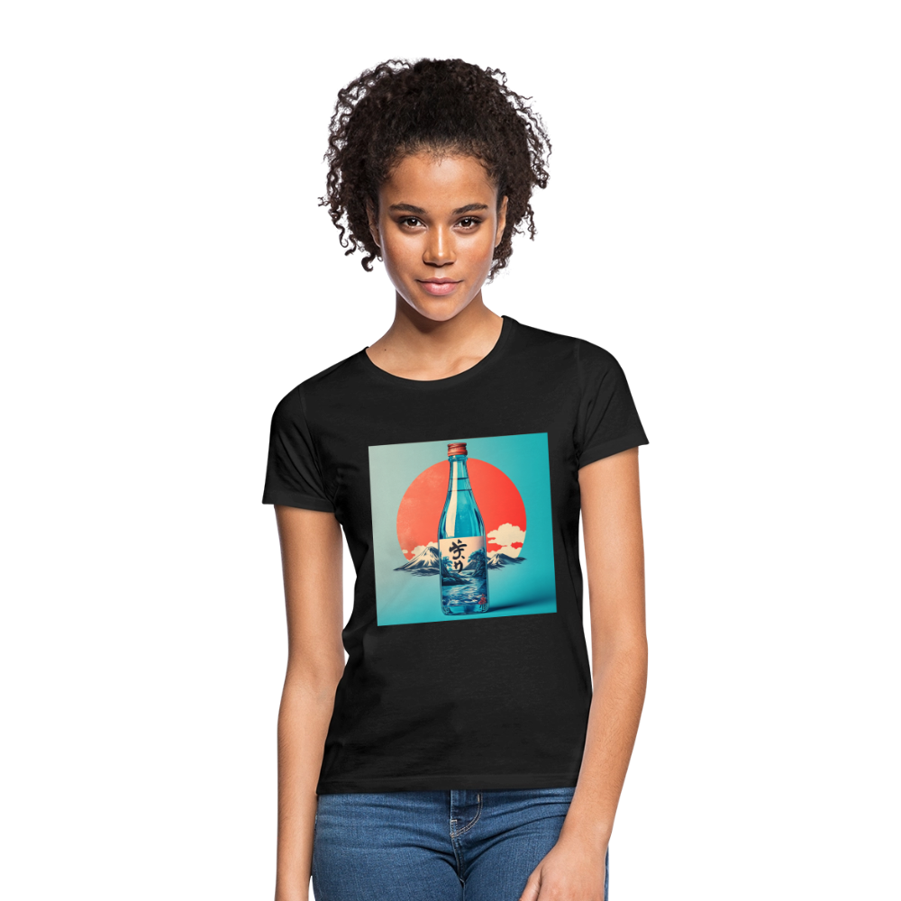 Stillhet i glas, T-shirt dam - svart