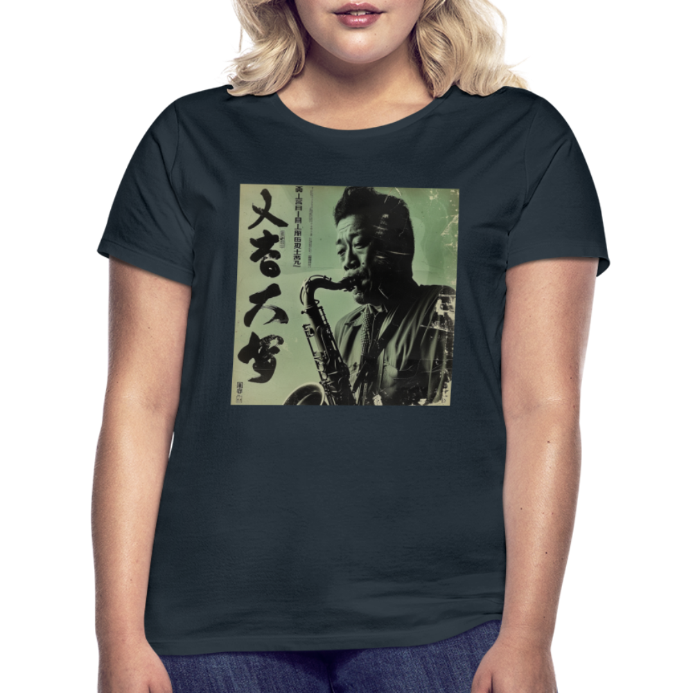 Live Mount Fuji Jazzcafé , T-shirt dam - marinblå