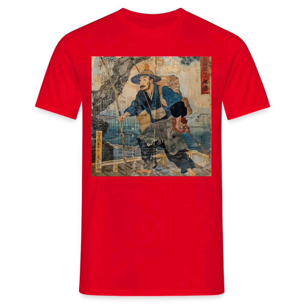 Fiskaren som bytte karriär, T-shirt herr - röd