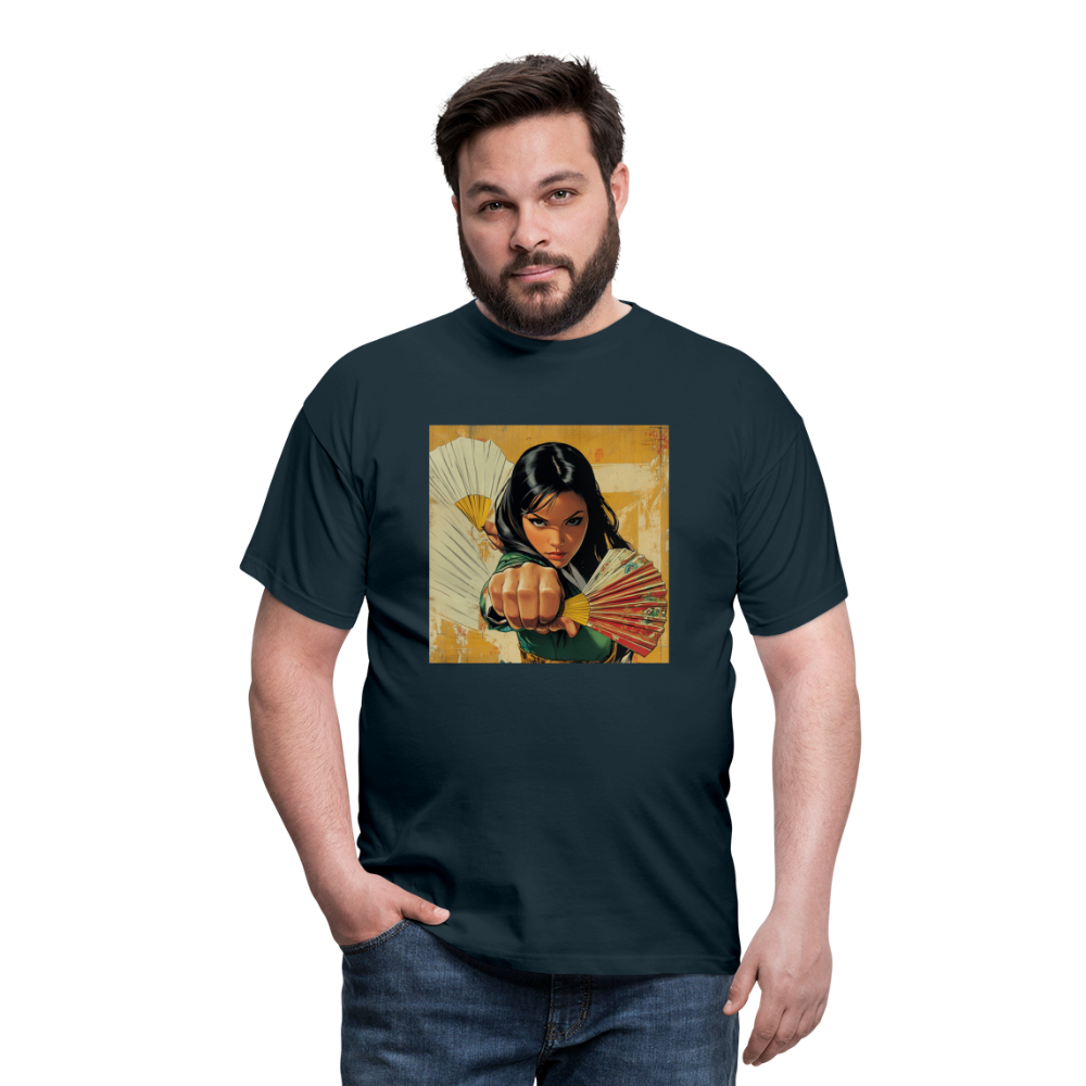 Blå Lotus, T-shirt herr - marinblå