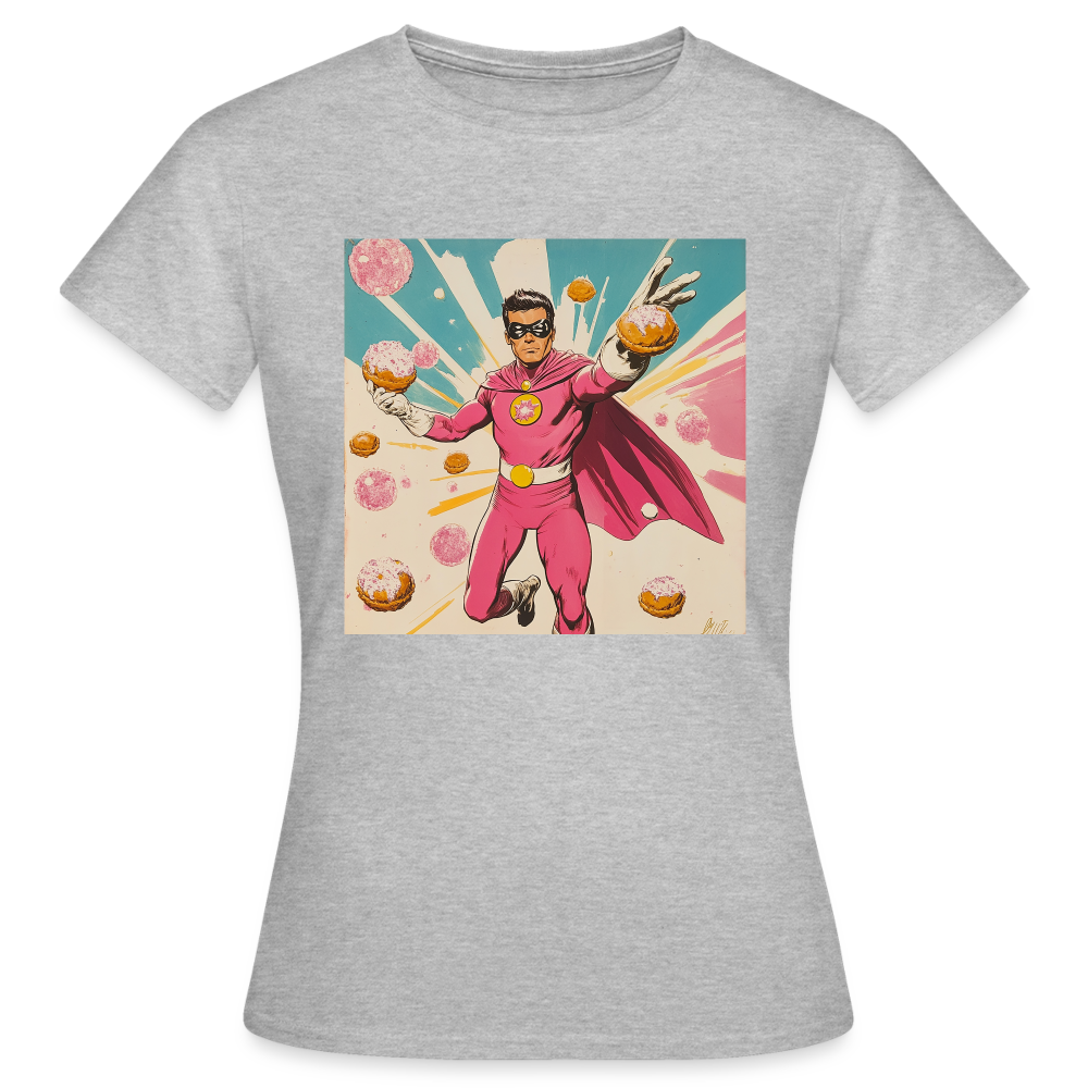 Frosting-Fury, T-shirt dam - gråmelerad