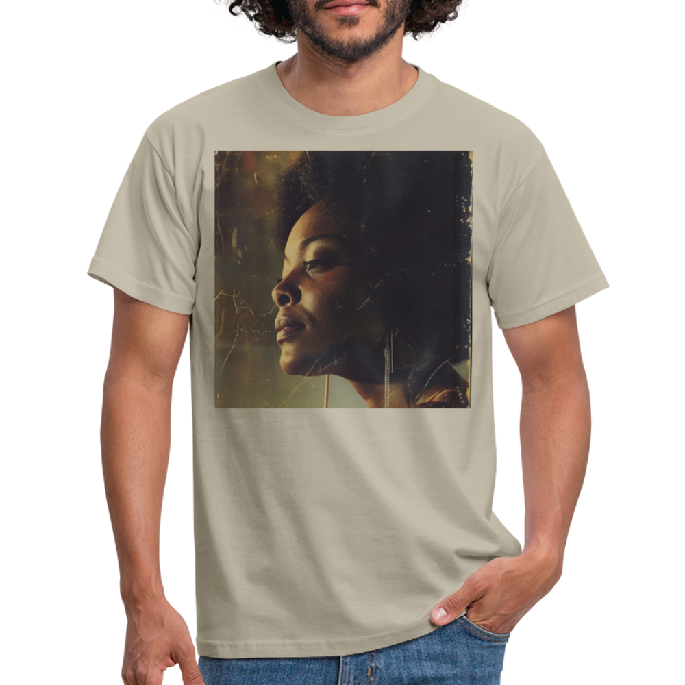 Echoes of Blue, T-shirt herr - sandbeige