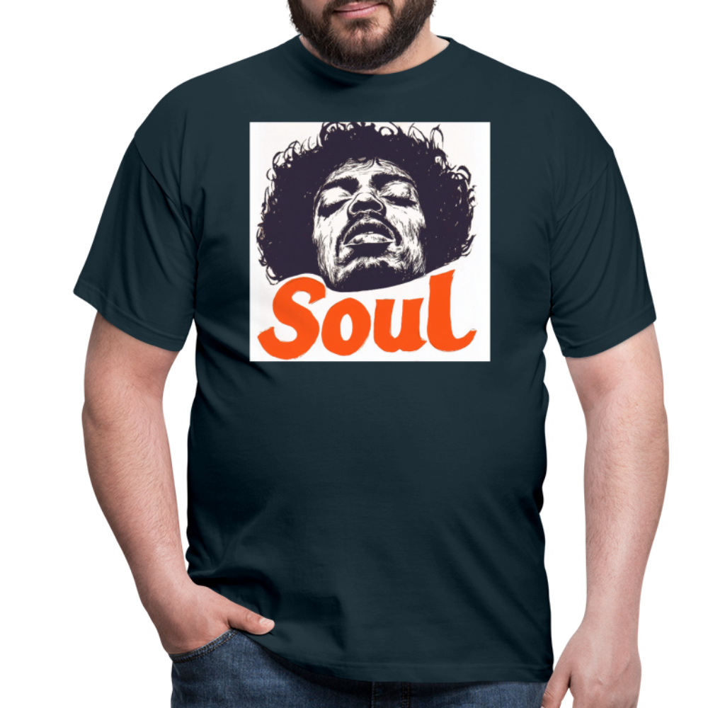 Kärlek, frihet och rättvisa, T-shirt herr - marinblå