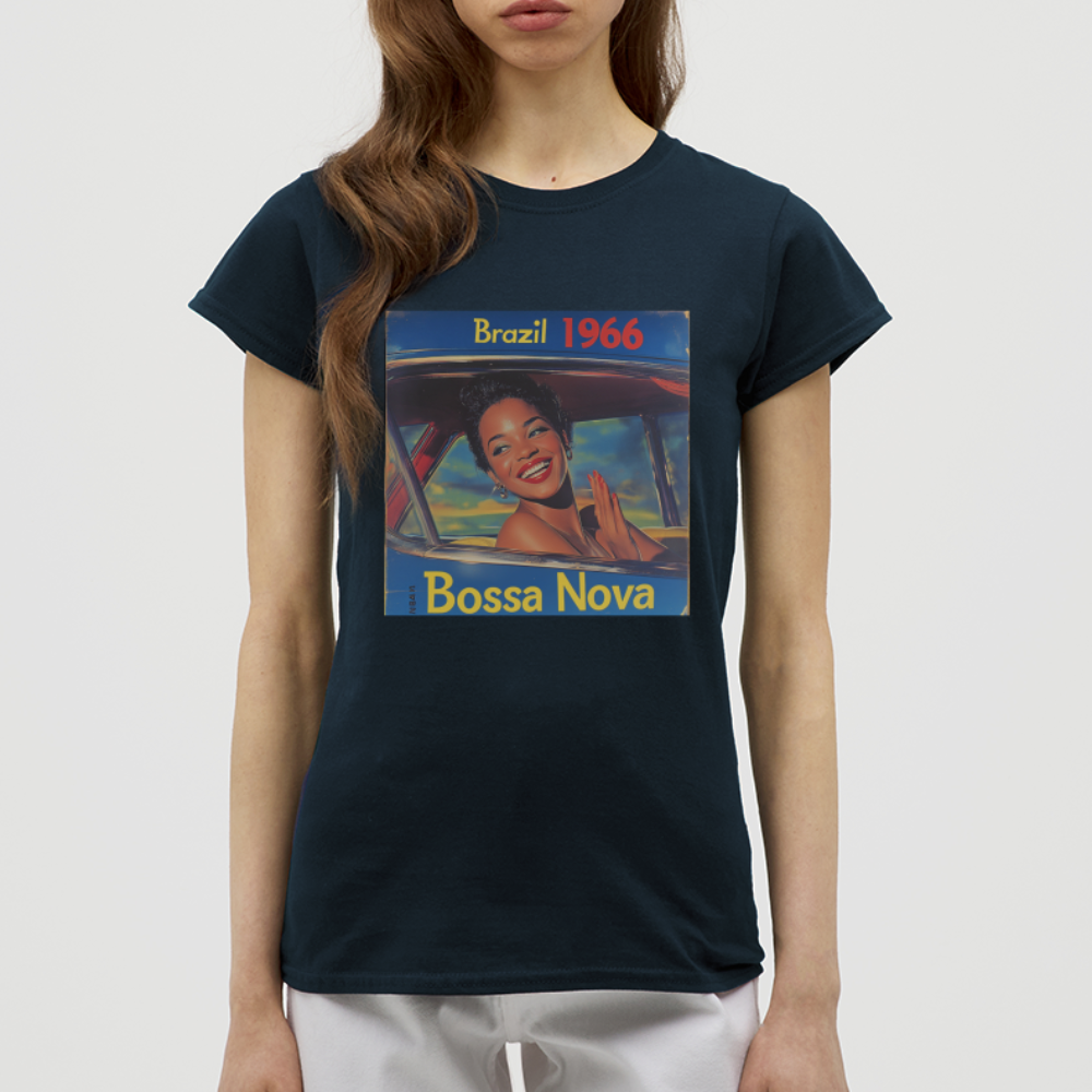 Isabela Costa, brazil 1966, T-shirt dam - marinblå
