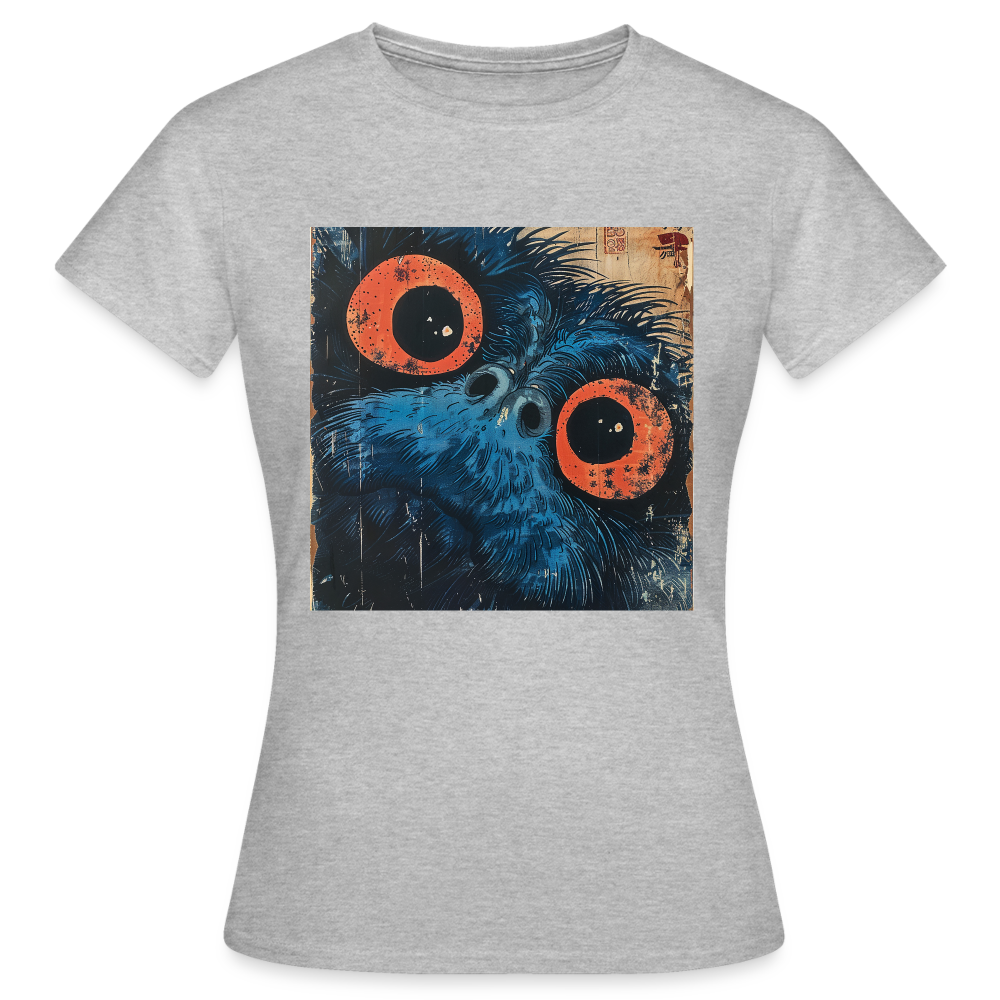Den blå vännen, T-shirt dam - gråmelerad