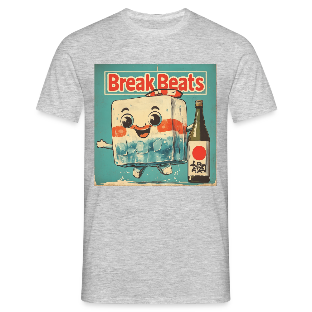 Nippon Break Beats, T-shirt herr - gråmelerad