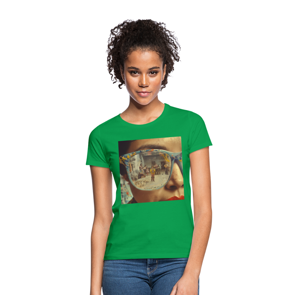 Reflektioner av Anderna, T-shirt dam - kellygrön