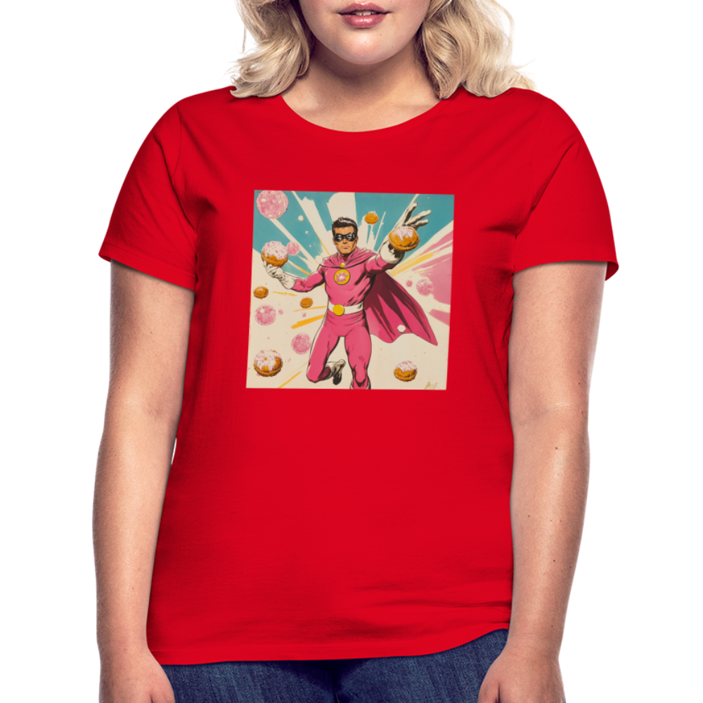 Frosting-Fury, T-shirt dam - röd