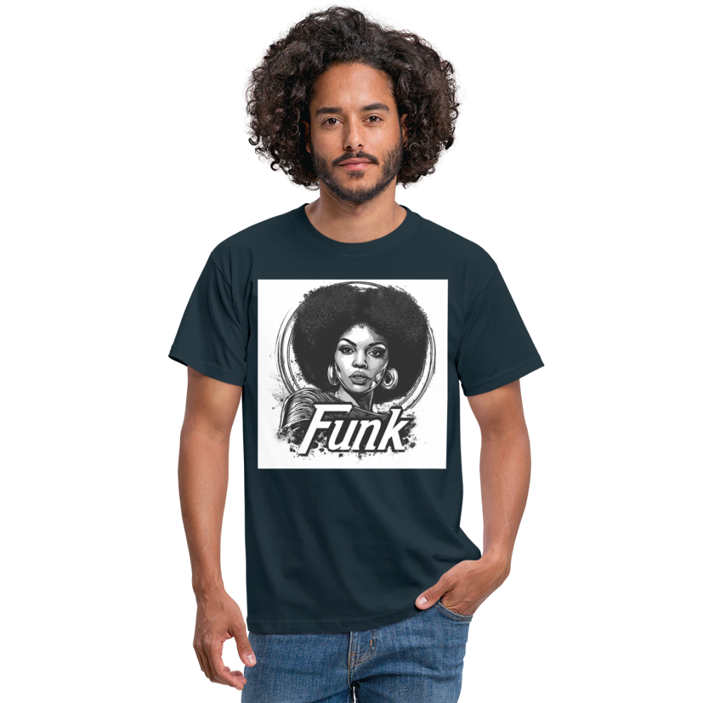 Funk Queen: Power in Motion, T-shirt herr - marinblå