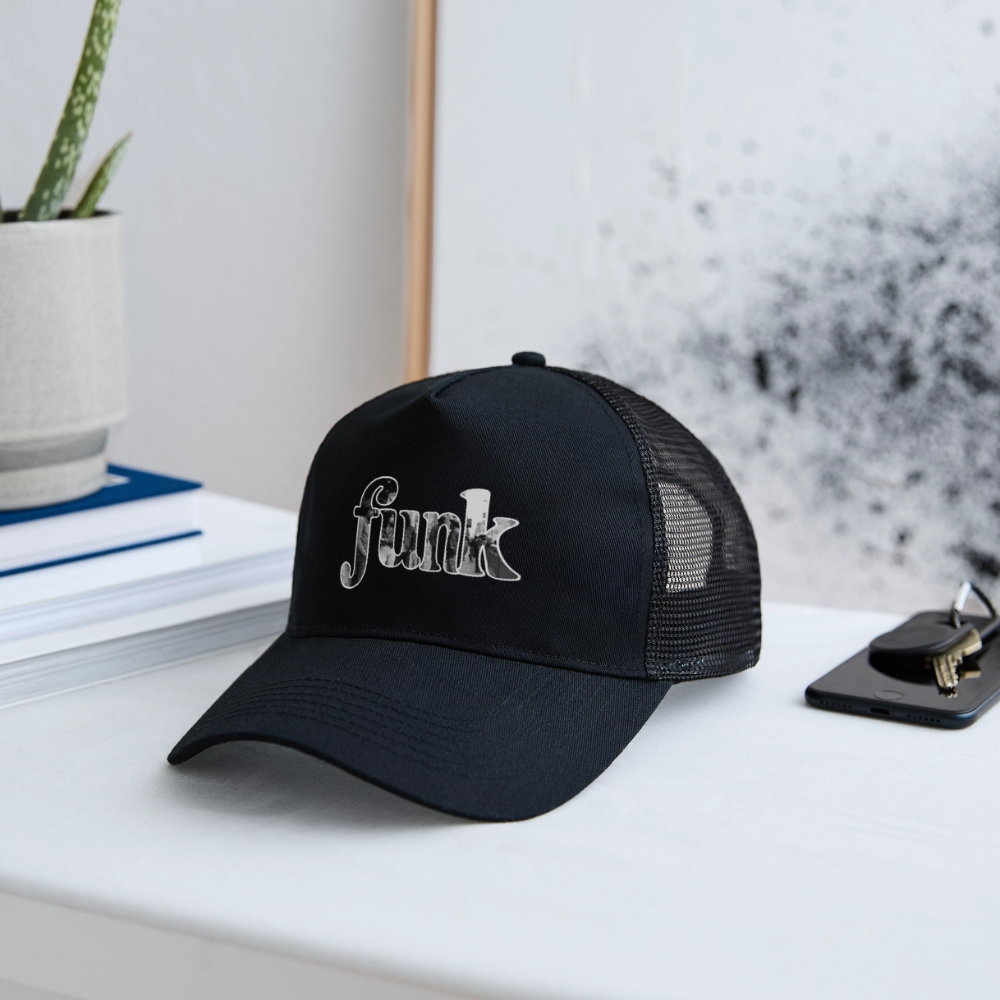 Funk Vibes, Trucker Cap - svart/svart
