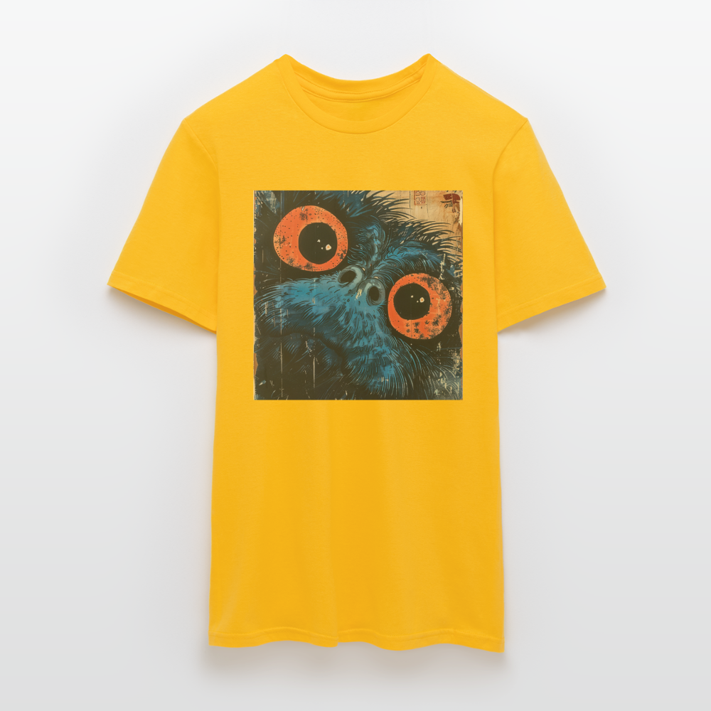 Den blå vännen, T-shirt herr - gul