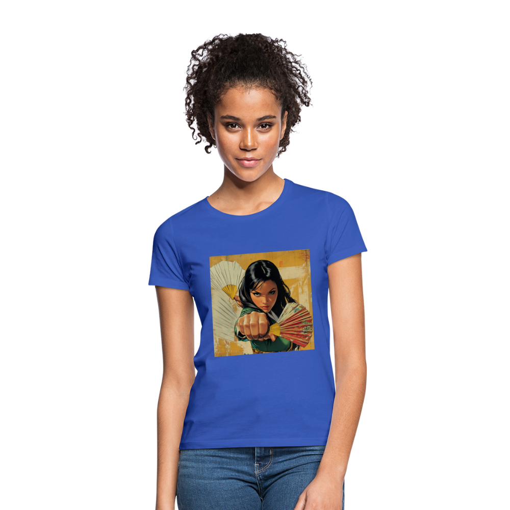 Blå Lotus , T-shirt dam - royalblå