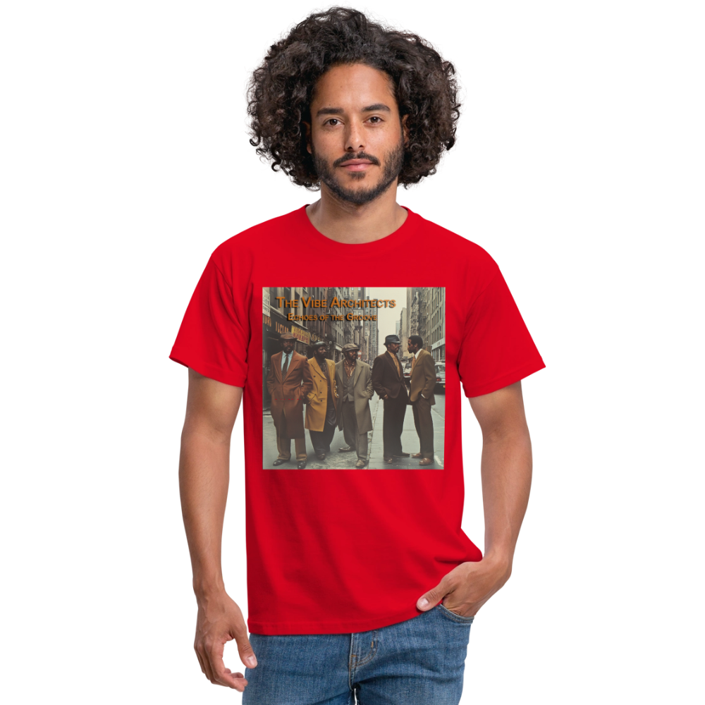 The Vibe Architects, T-shirt herr - röd