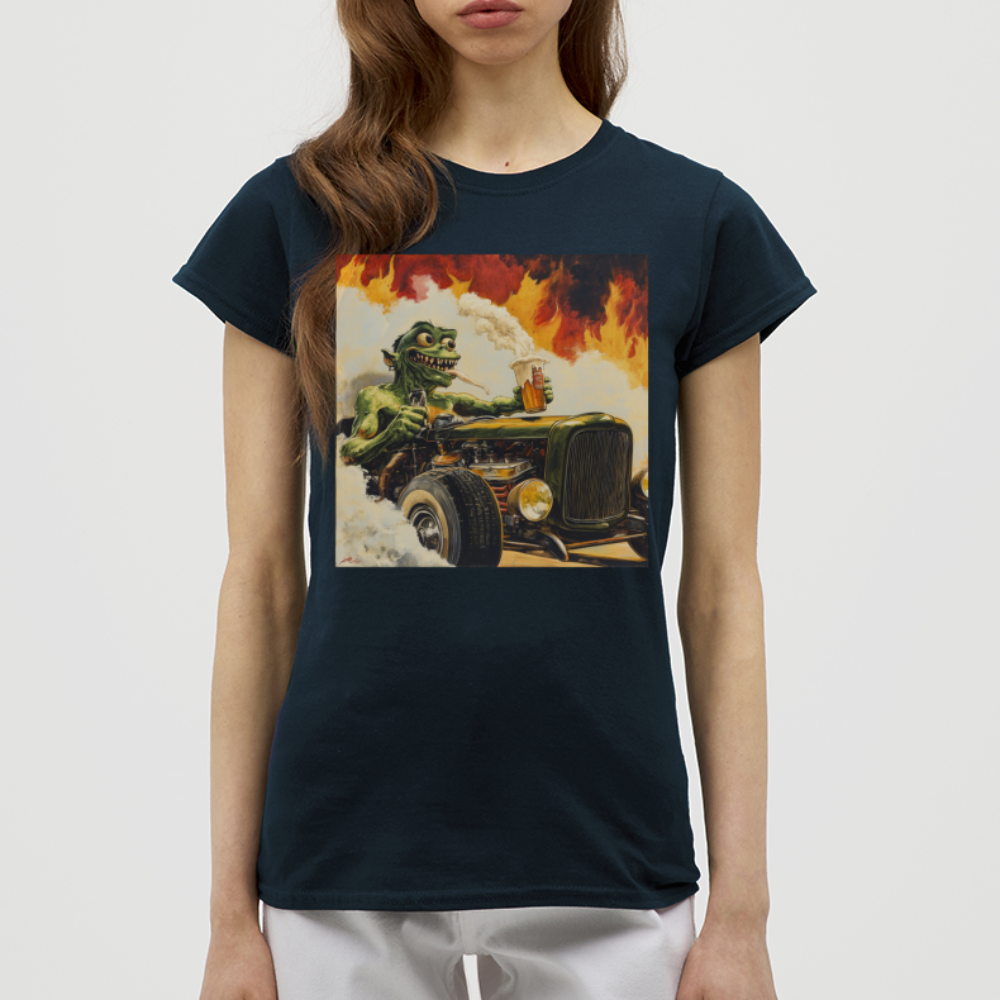 Ragg-Rex, T-shirt dam - marinblå