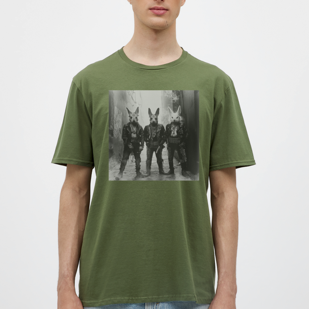 The Hare Raisers, T-shirt herr - Militärgrön