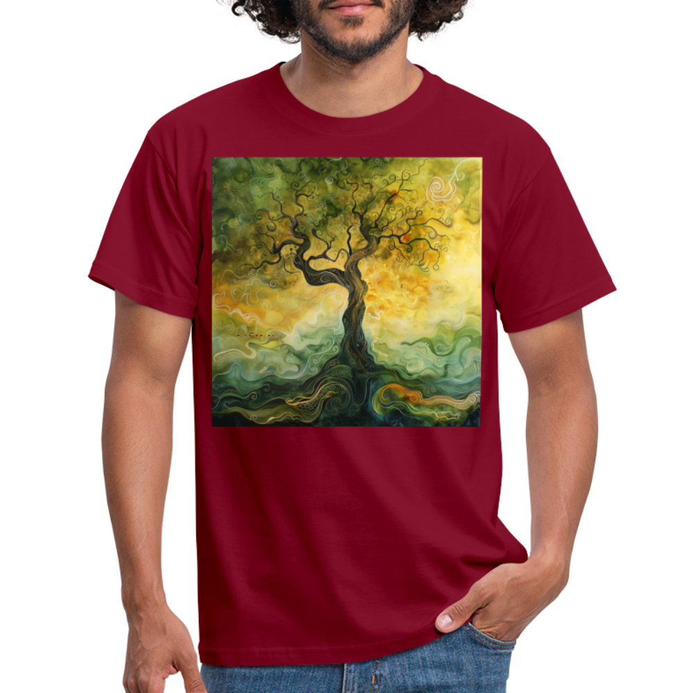 Trädets visdom, T-shirt herr - tegelröd