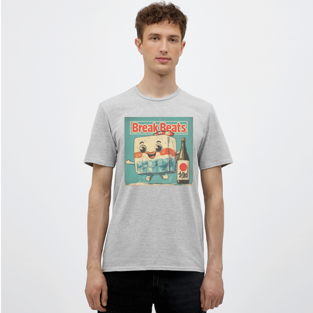 Nippon Break Beats, T-shirt herr - gråmelerad