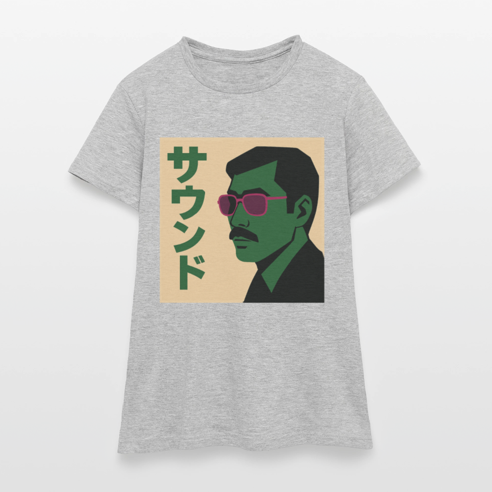 Nippon Sound, T-shirt dam - gråmelerad
