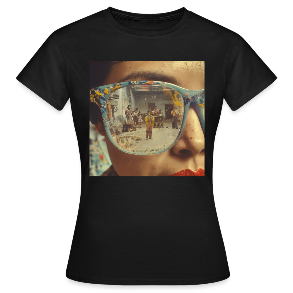 Reflektioner av Anderna, T-shirt dam - svart