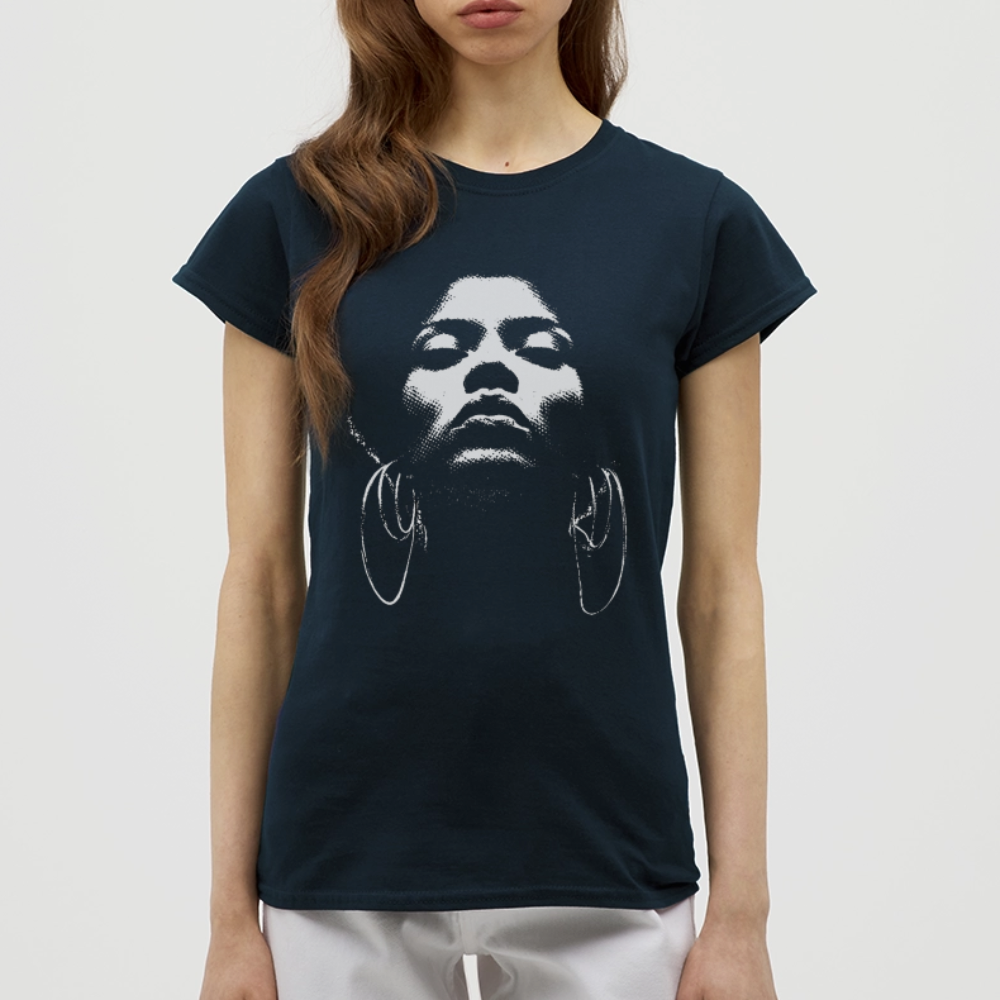 Beat Goddess, T-shirt dam - marinblå