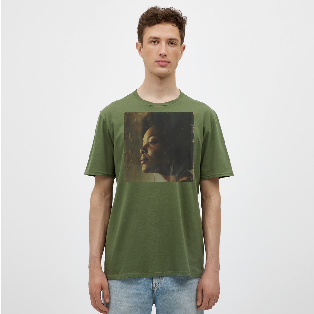Echoes of Blue, T-shirt herr - Militärgrön