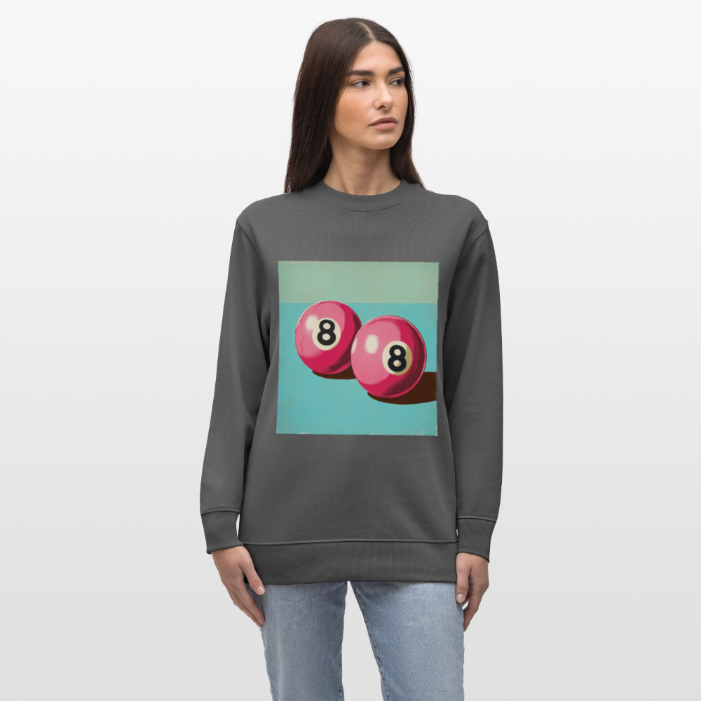 Rosa Rivaler, Ekologisk sweatshirt CHANGER unisex från Stanley/Stella - kolgrå