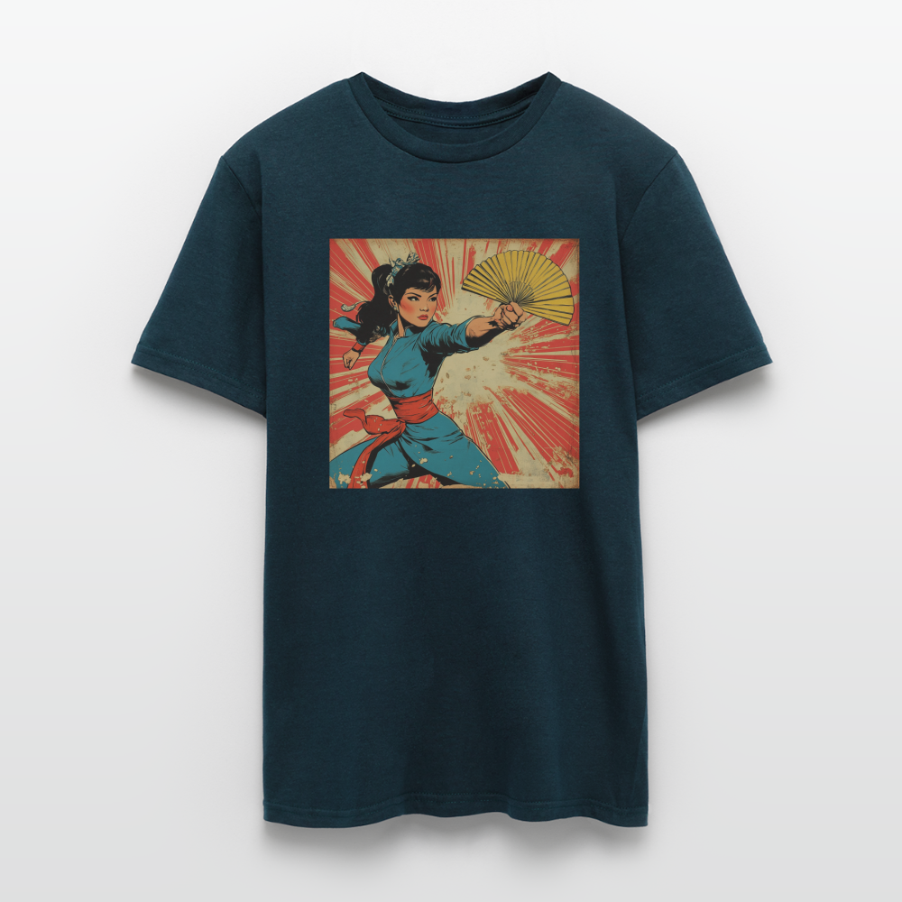 Solfjädern, T-shirt herr - marinblå