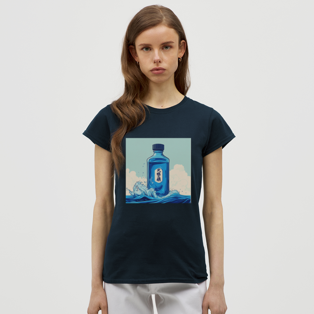 I Blått och Tystnad, T-shirt dam - marinblå