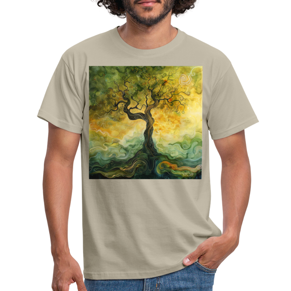 Trädets visdom, T-shirt herr - sandbeige