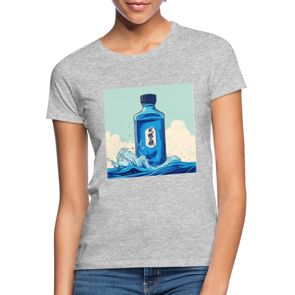 I Blått och Tystnad, T-shirt dam - gråmelerad