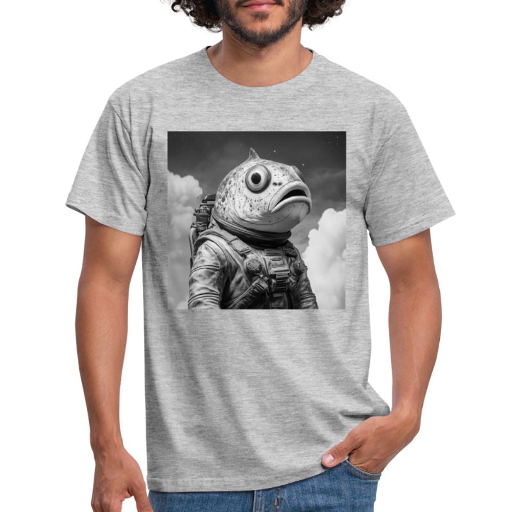 En ensam simtur i universum, T-shirt herr - gråmelerad