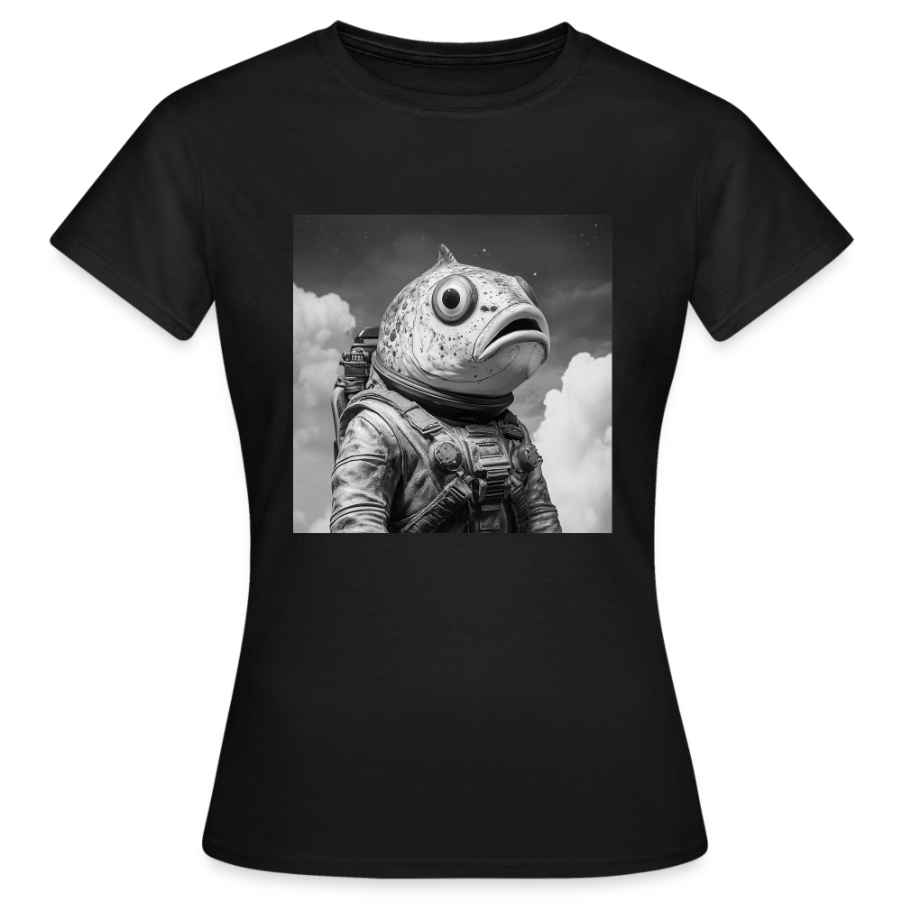 En ensam simtur i universum, T-shirt dam - svart
