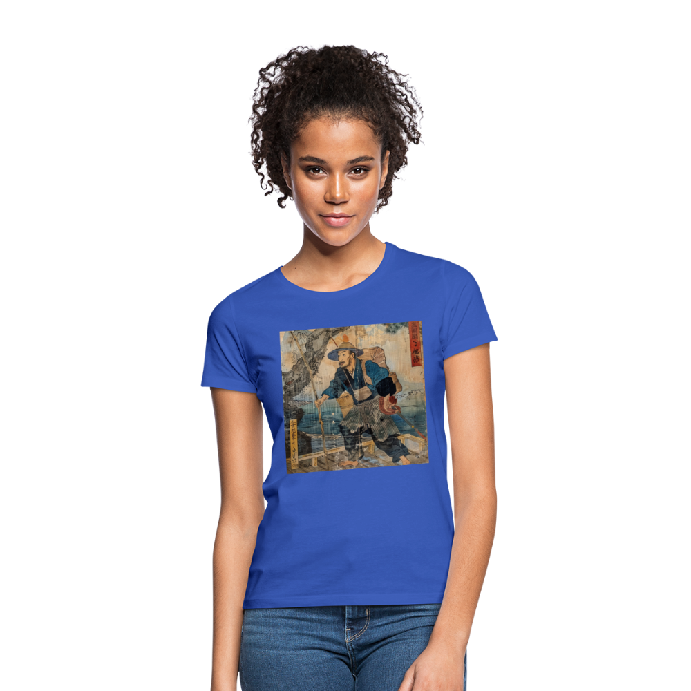 Fiskaren som bytte karriär, T-shirt dam - royalblå