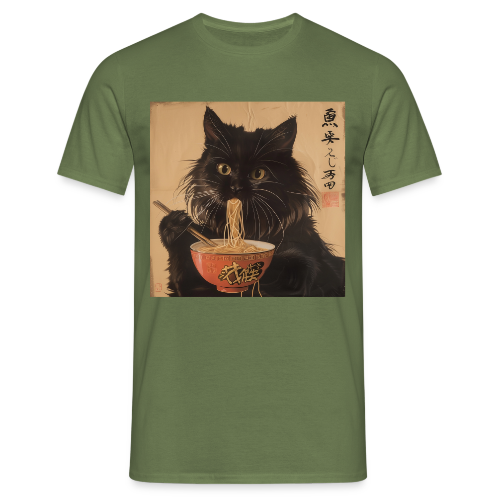 Kejsarens Katt och Ramens Hemlighet, T-shirt herr - Militärgrön