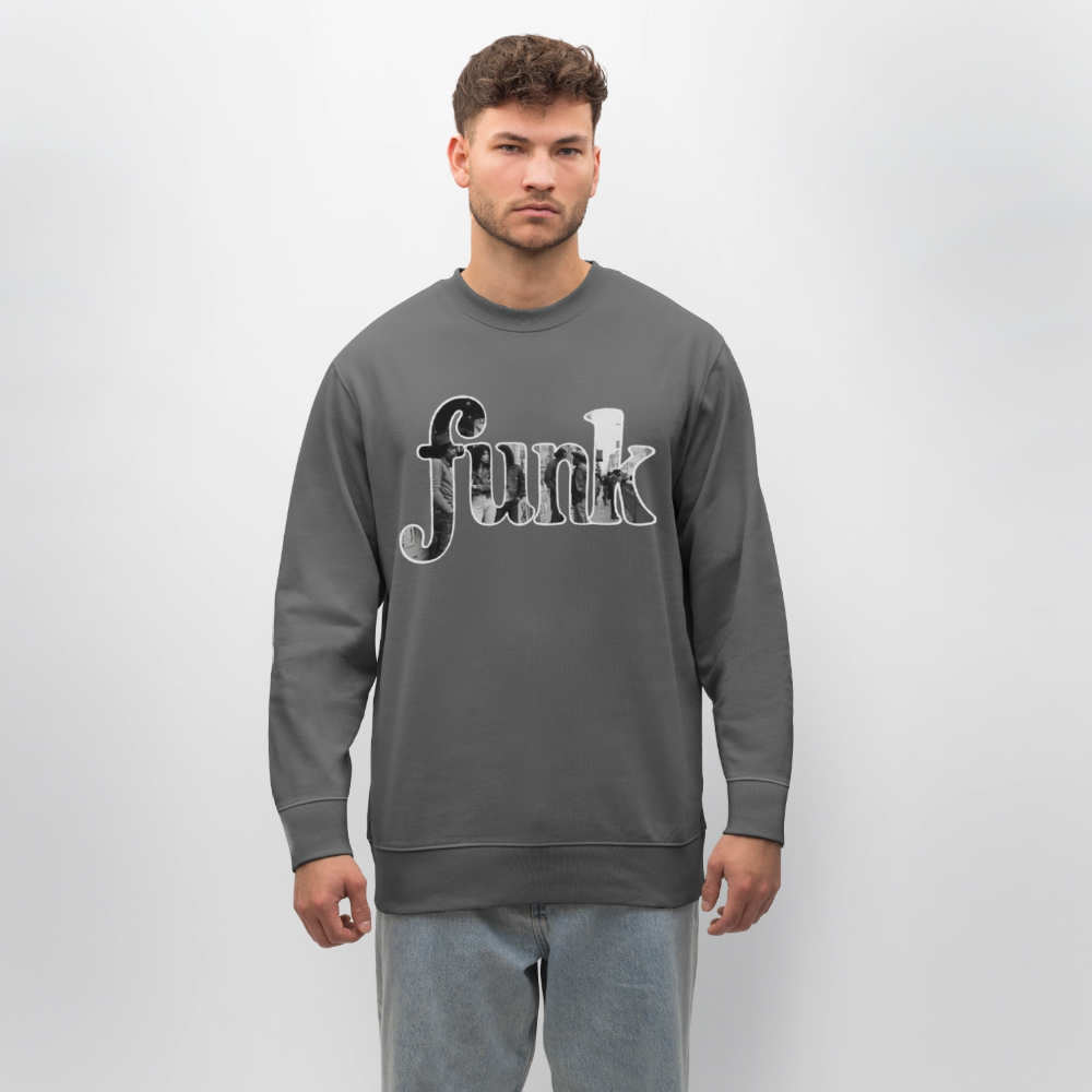 Funk Vibes, Ekologisk sweatshirt CHANGER unisex från Stanley/Stella - kolgrå