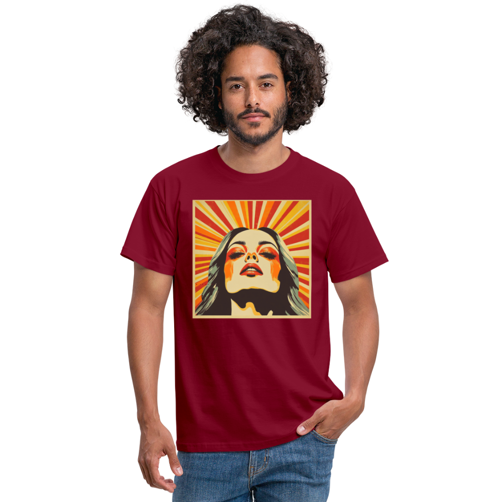 Dagens Första Strålar, T-shirt herr - tegelröd