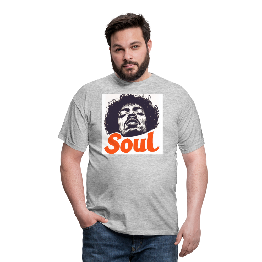 Kärlek, frihet och rättvisa, T-shirt herr - gråmelerad