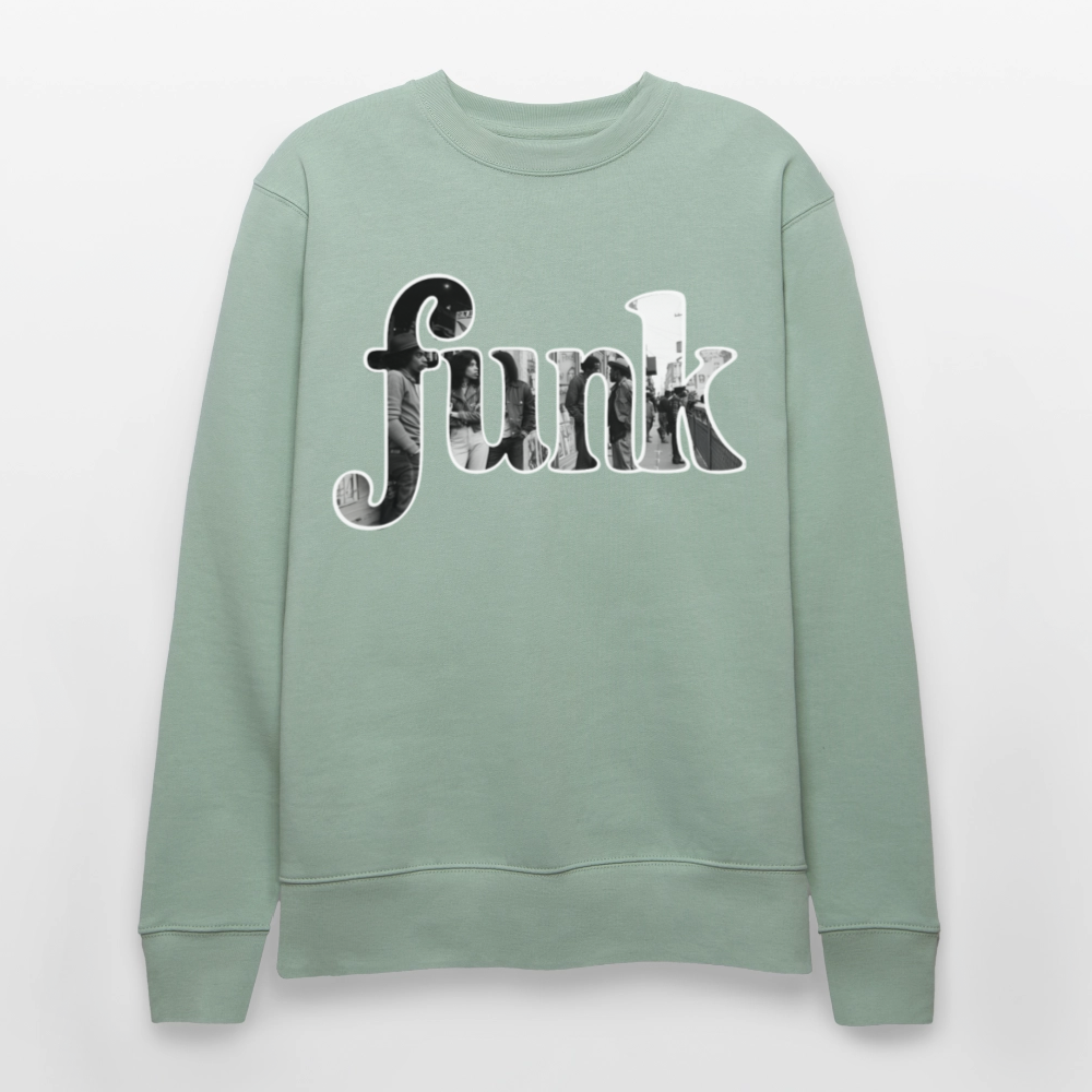 Funk Vibes, Ekologisk sweatshirt CHANGER unisex från Stanley/Stella - ljus grågrön